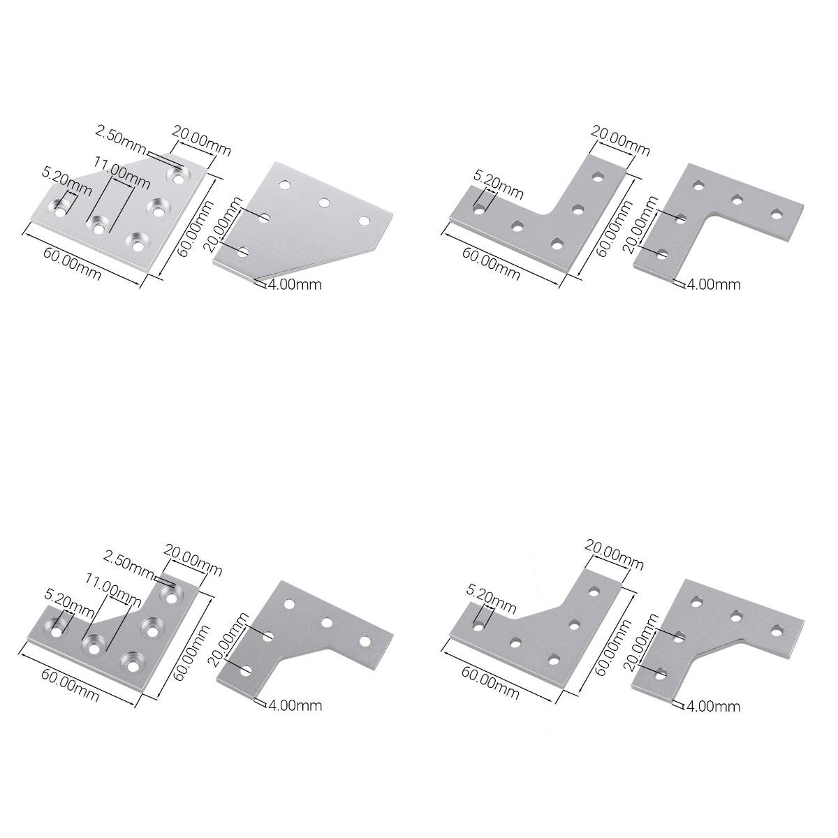 Joint Connector Bracket - 4 шт./лот L-образная угловая соединительная пластина