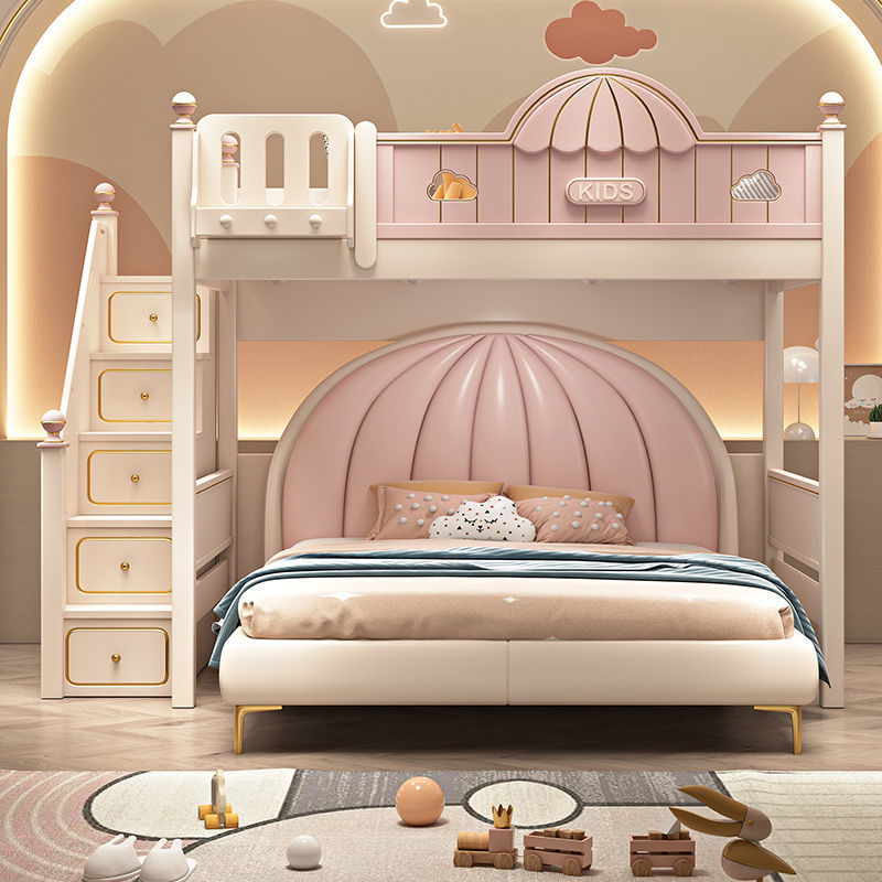 Furniture Hardware Lowes - Двухъярусная кровать в стиле принцессы, розовая,